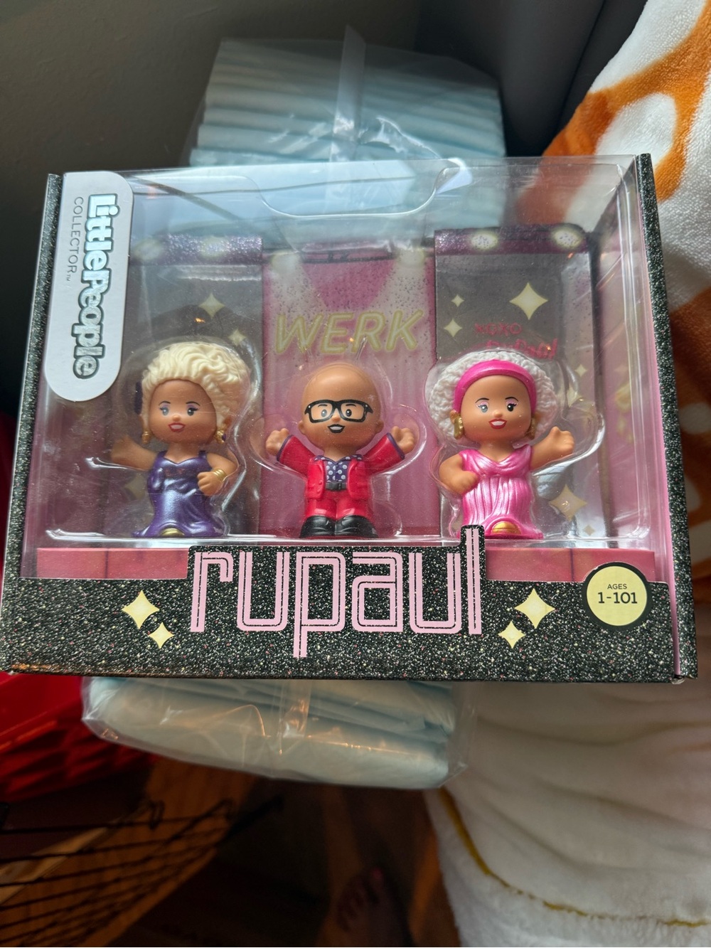 RuPaul Little People Collector Set - Pink & Glitter Packaging